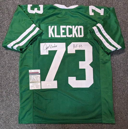 New York Jets Joe Klecko Autographed Signed Inscribed "Hof 23" Jersey Jsa Coa