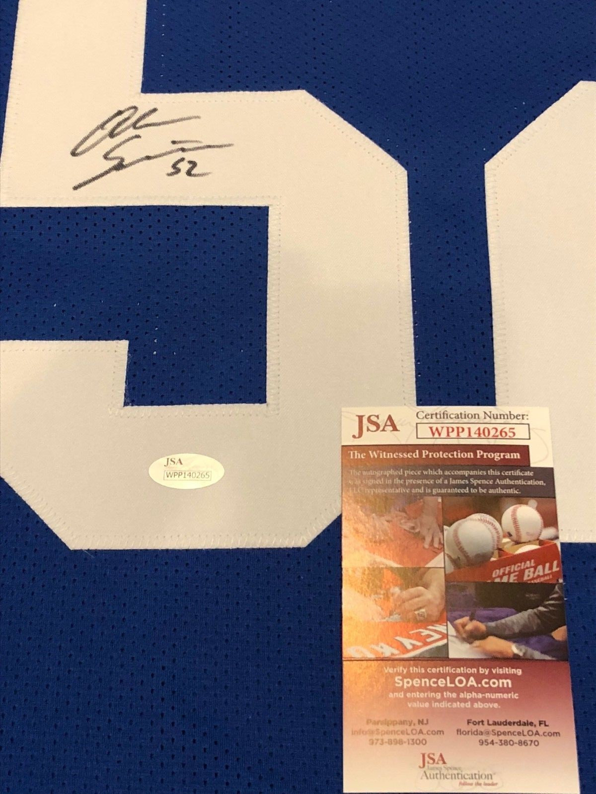 N.Y. Giants Alec Ogletree Autographed Signed Jersey Jsa Coa