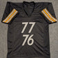 Pittsburgh Steelers Broderick Jones & Troy Fautanu 2X Autographed Jersey Jsa Coa
