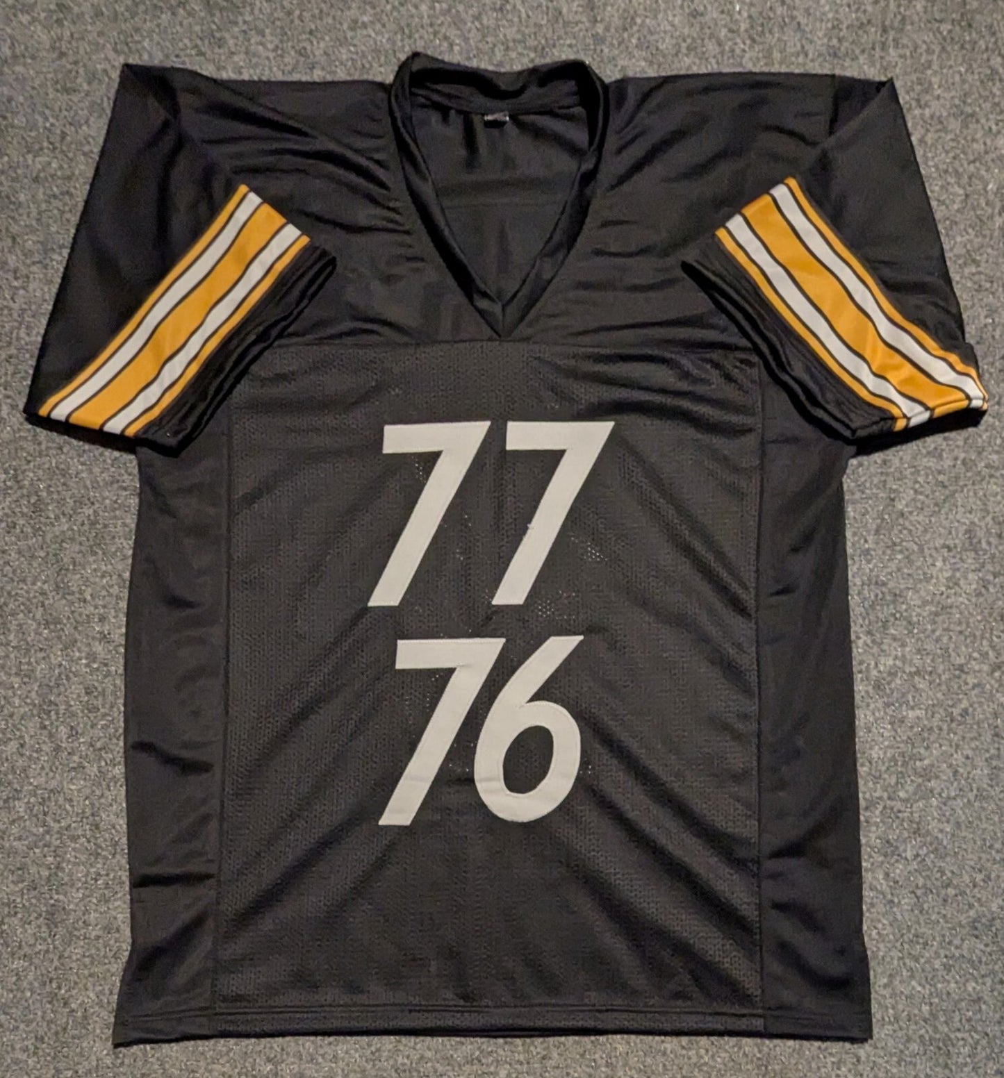 Pittsburgh Steelers Broderick Jones & Troy Fautanu 2X Autographed Jersey Jsa Coa