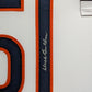 Framed Chicago Bears Dick Butkus Autographed Signed Jersey Beckett Holo