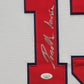 Suede Framed Atlanta Braves Ronald Acuna Jr Autographed Jersey Jsa Coa