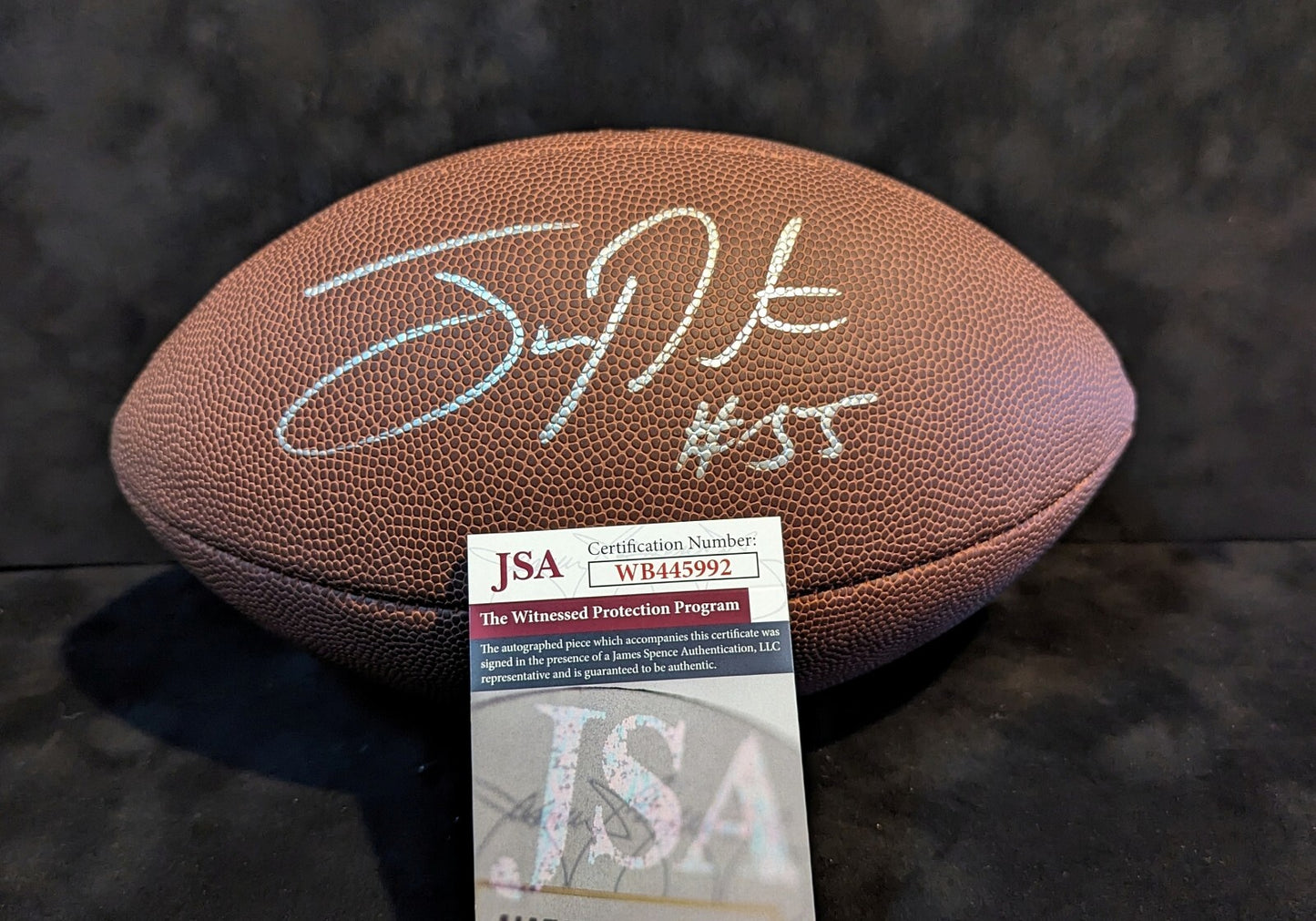 Pittsburgh Steelers Joey Porter Sr Signed Nfl Football Jsa Coa