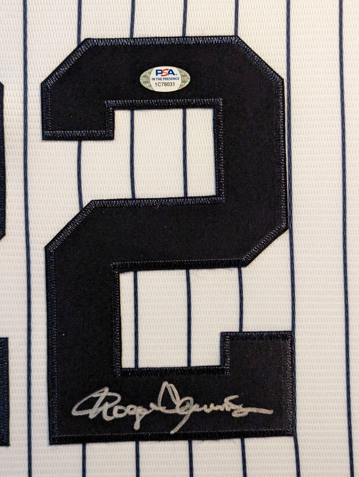 Framed Suede Roger Clemens Autographed Signed New York Yankees Jersey Psa Coa