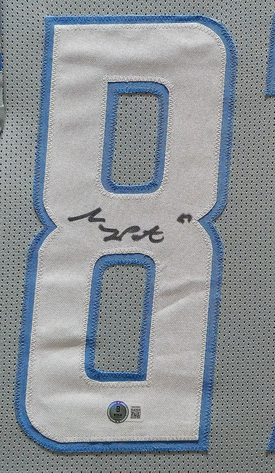 Framed Detroit Lions Sam Laporta Autographed Signed Jersey Beckett Hologram