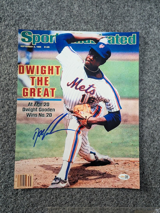Dwight Gooden Autographed Signed N.Y. Mets S.I. 11X14 Photo Jsa Coa