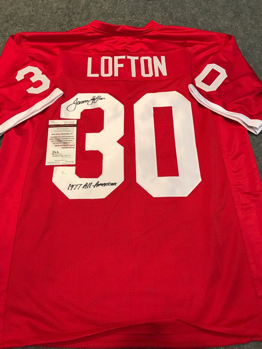 James Lofton Autographed Signed Inscribed Stanford Cardinals Jersey Jsa  Coa