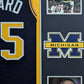 Framed Michigan Wolverines Juwan Howard Autographed Signed Jersey Beckett Holo
