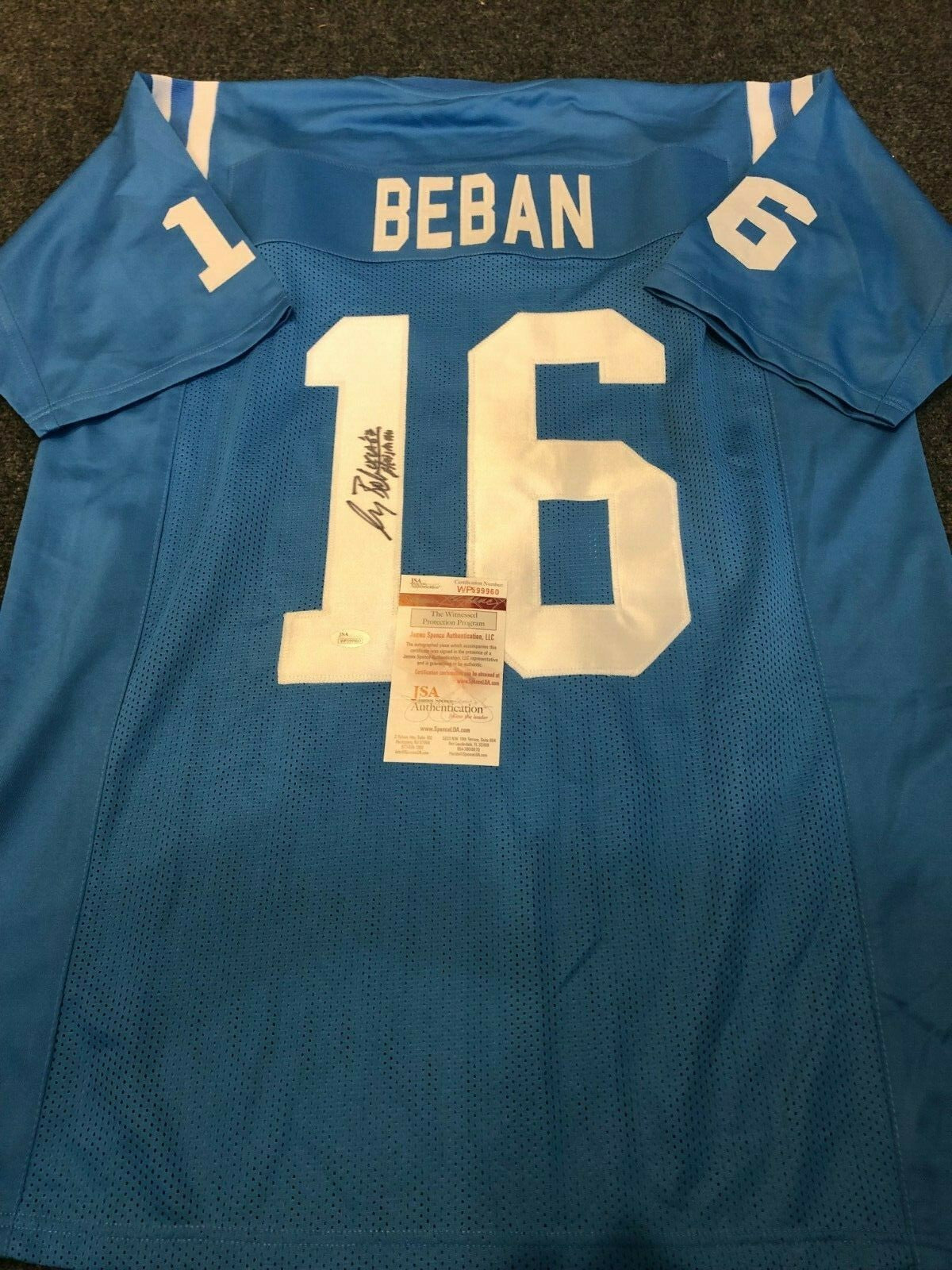 Ucla Bruins Gary Beban Autographed Signed Inscribed Jersey Jsa Coa