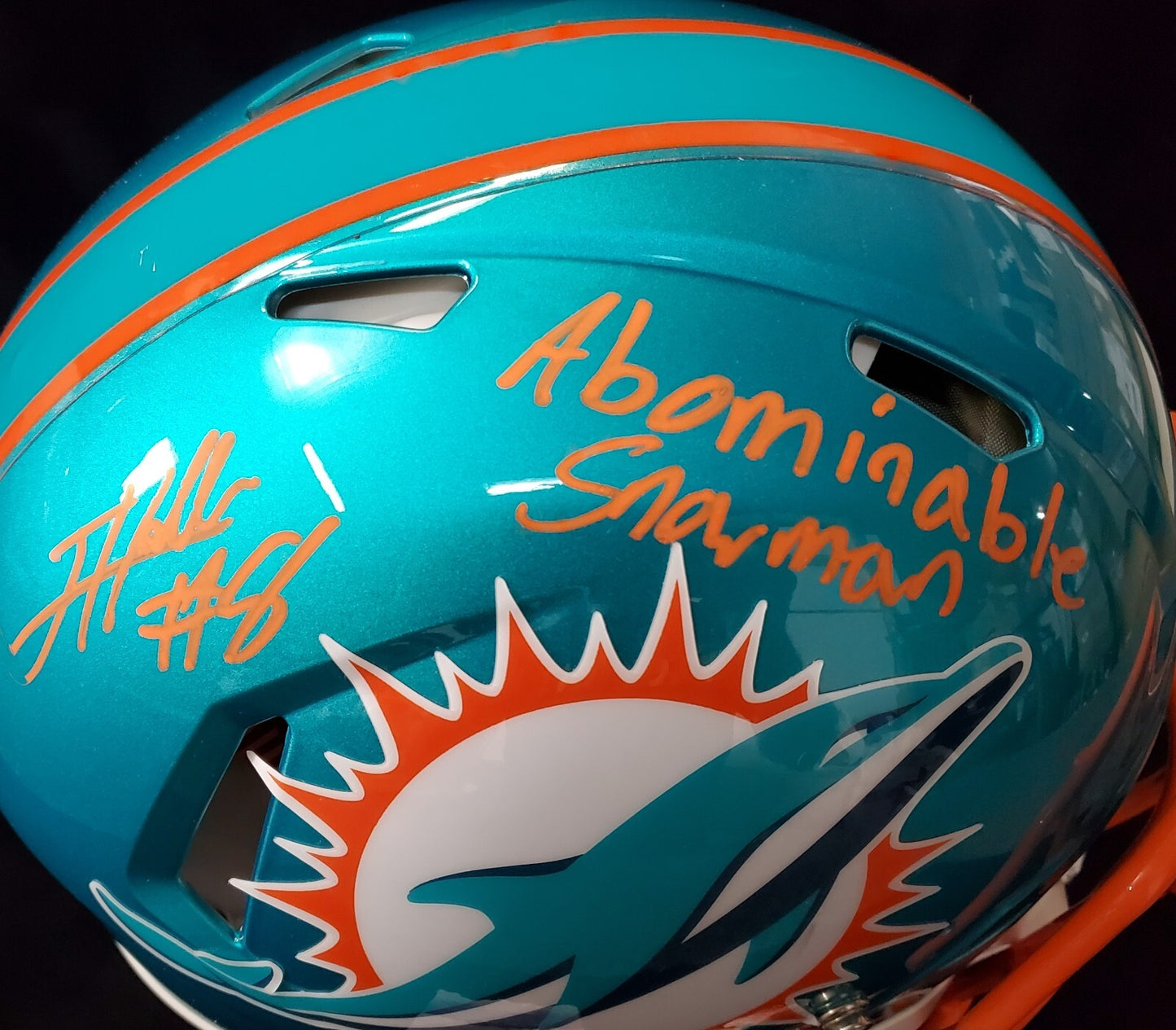 Miami Dolphins Jevon Holland Signed Full Size Flash Authentic Helmet Jsa Coa