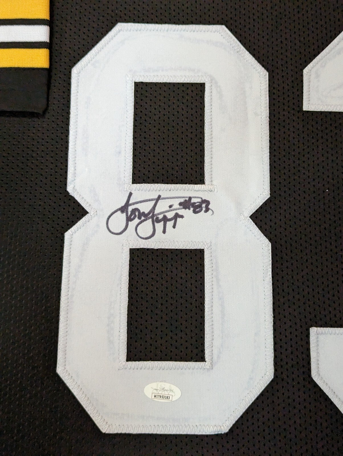 Framed Pittsburgh Steelers Louis Lipps Autographed Jersey Jsa Coa