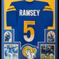 Framed Los Angeles Rams Jalen Ramsey Autographed Signed Jersey Jsa Coa