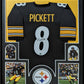 Framed Pittsburgh Steelers Kenny Pickett Autographed Signed Jersey Beckett Holo