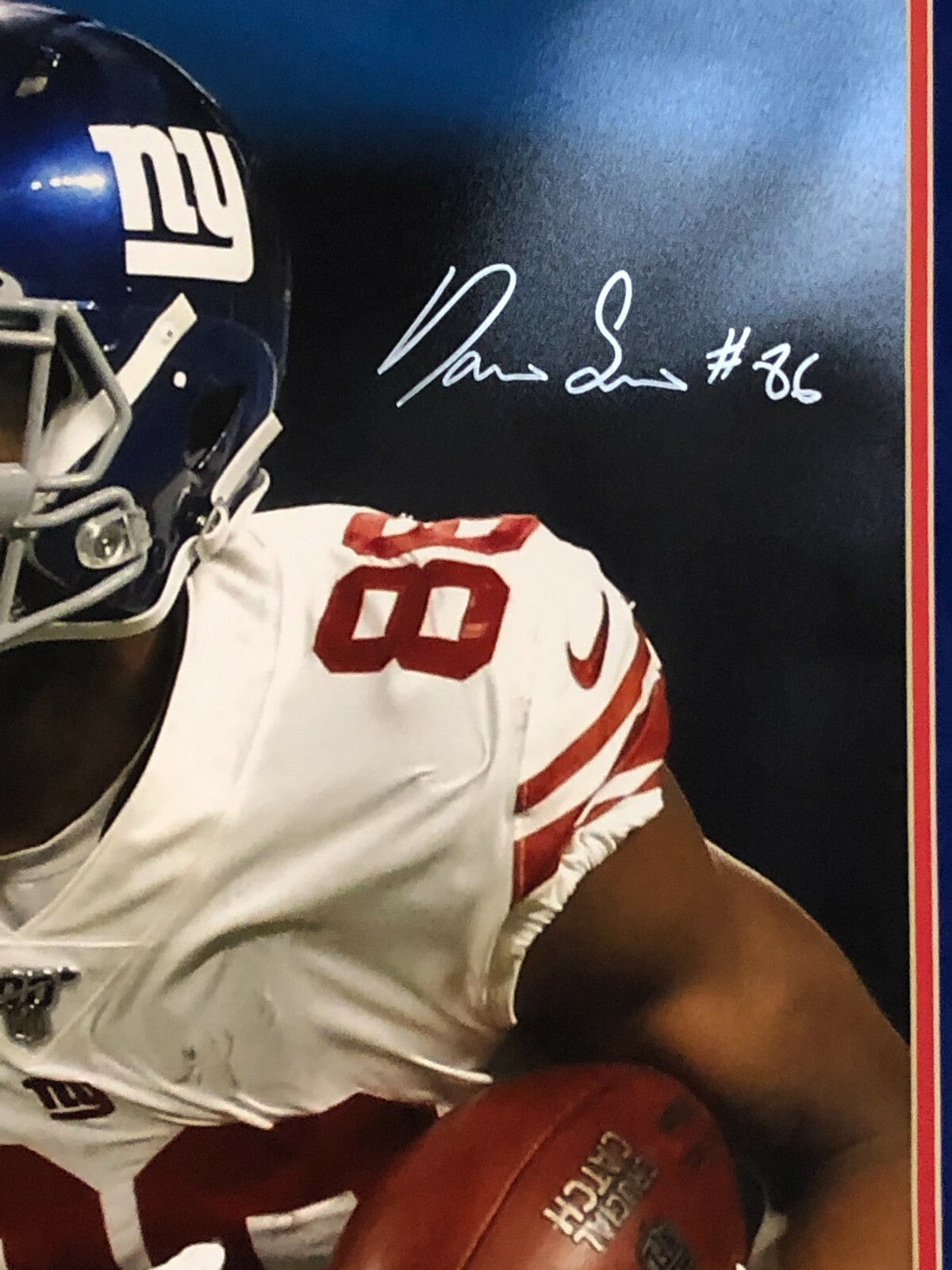 Darius Slayton Framed Signed N.Y. Giants 16X20 Photo Jsa Coa