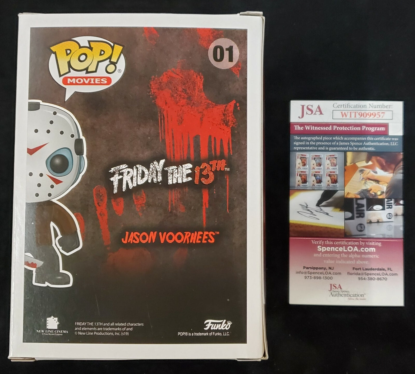 Ari Lehman Signed Insc Friday The 13Th Jason Voorhees Funko Pop Jsa Coa