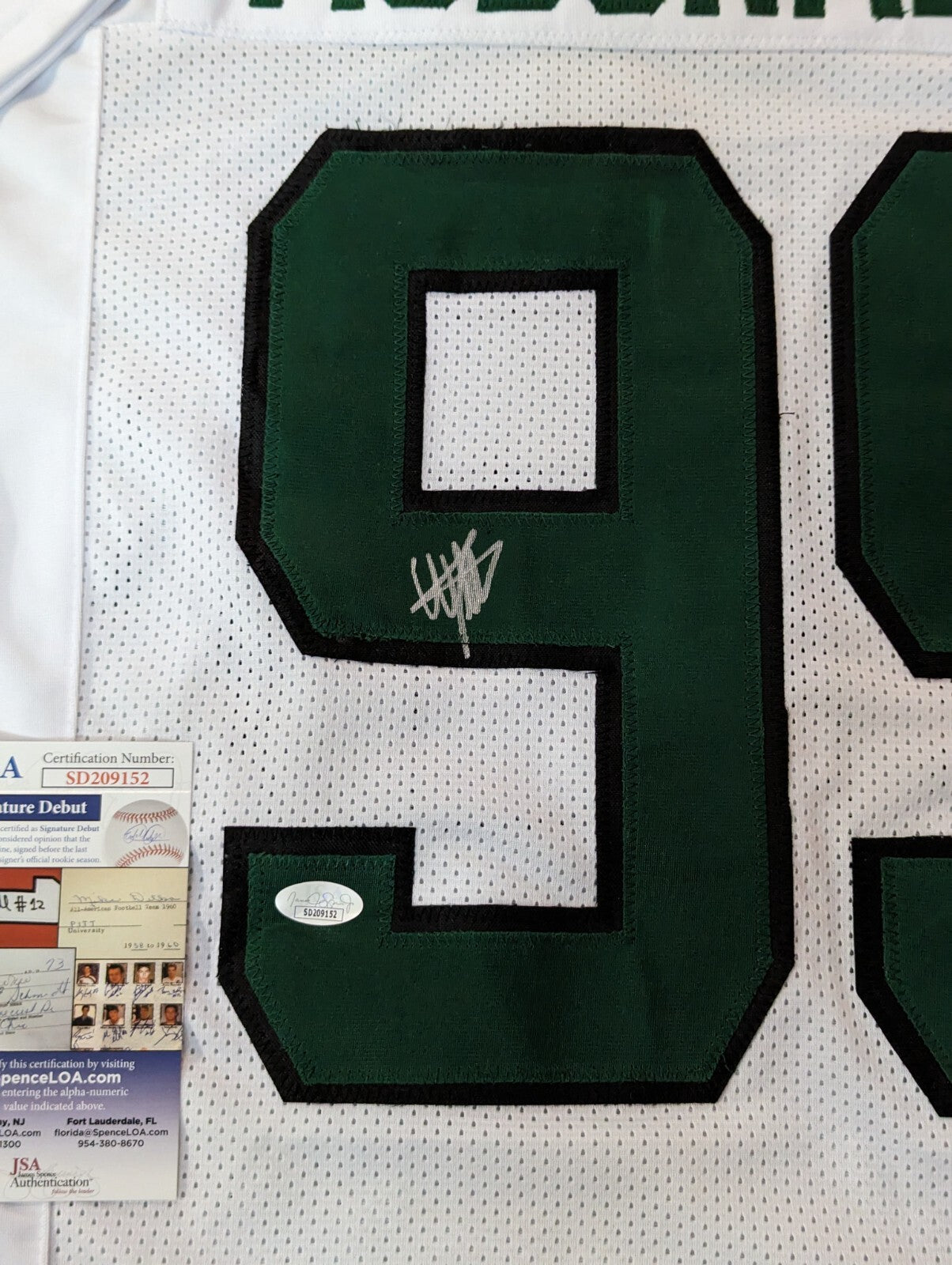 New York Jets Will Mcdonald Iv Autographed Signed Jersey Jsa Coa
