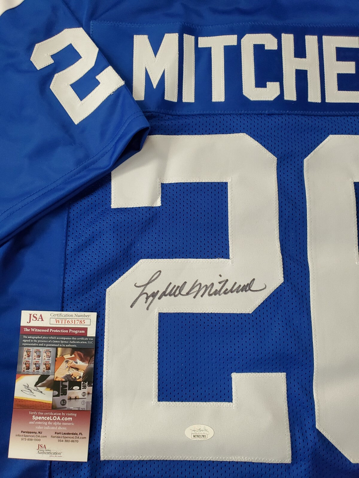 Baltimore Colts Lydell Mitchell Autographed Signed Jersey Jsa Coa