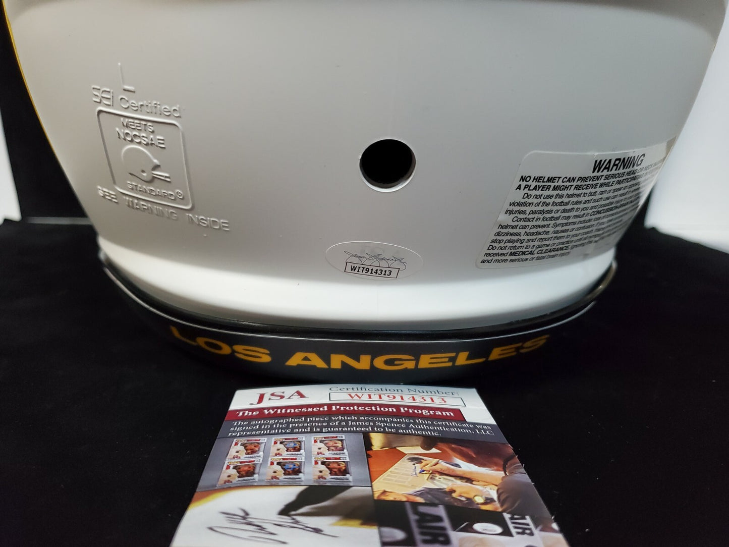 La Rams Jalen Ramsey Autograph Signed Full Size Authentic Lunar Helmet Jsa Coa
