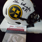 Pittsburgh Steelers Glen Edwards Signed Lunar Mini Helmet Jsa Coa