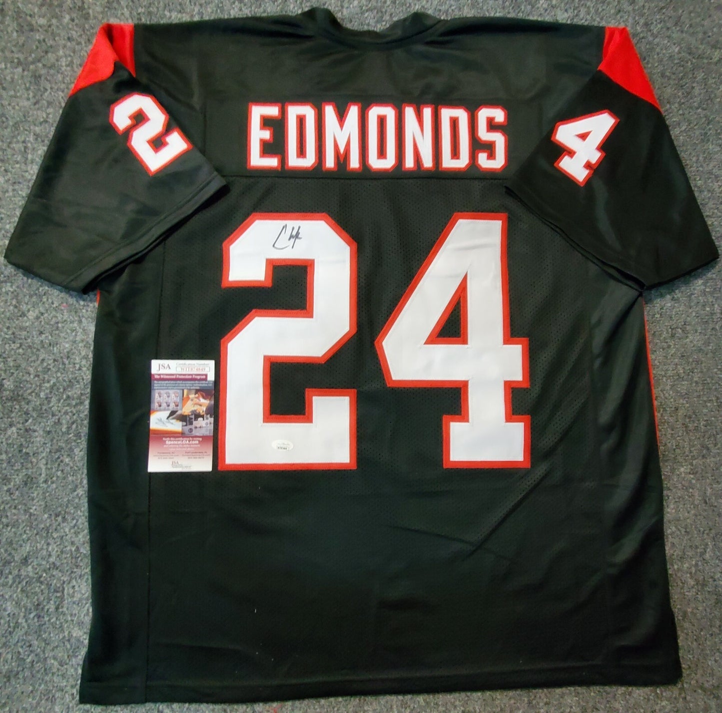 Central Dauphin East Panthers Chase Edmonds Autographed Signed Jersey Jsa Coa