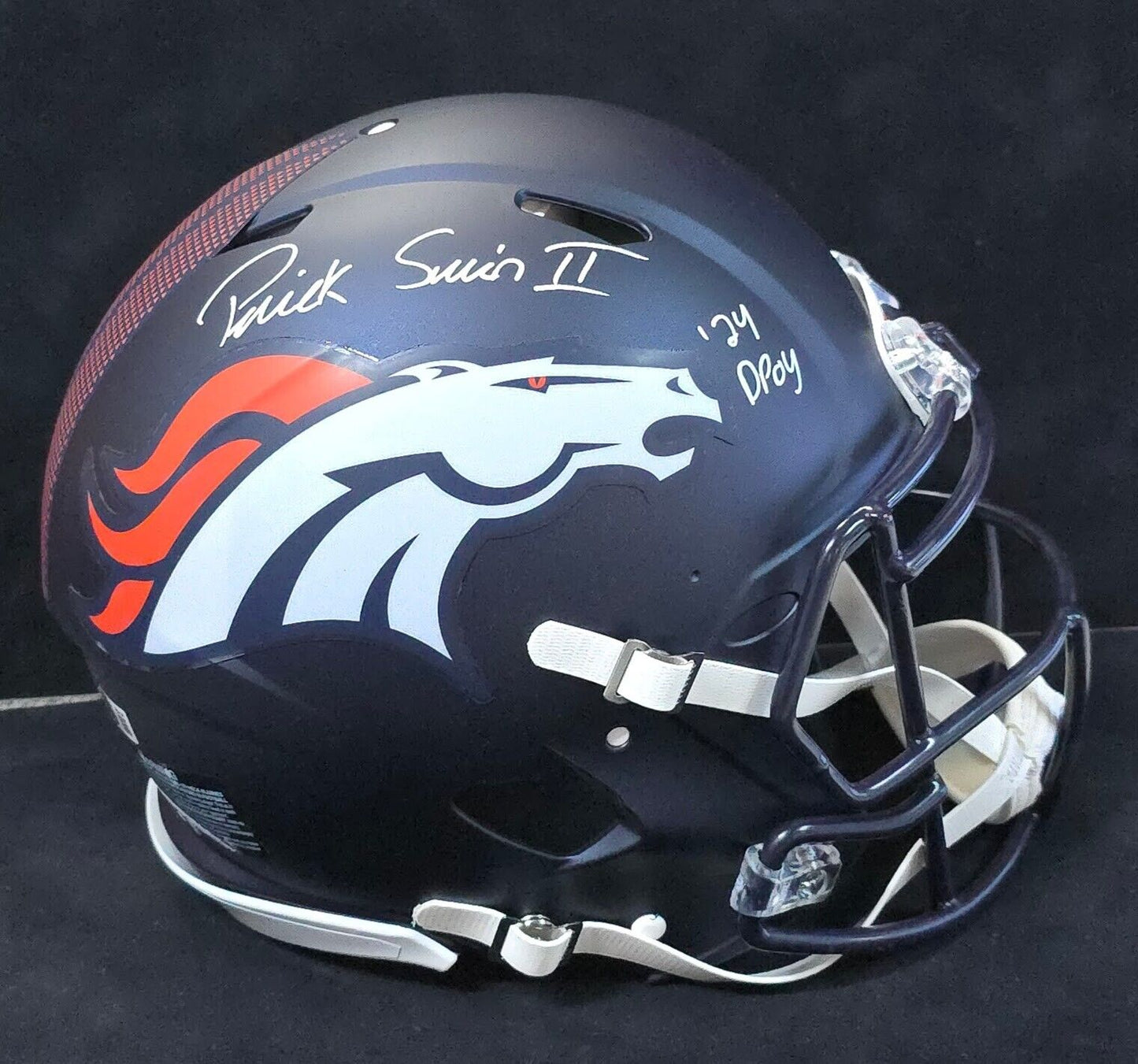 Denver Broncos Pat Surtain Ii Signed Insc Authentic Full Size Helmet Beckett