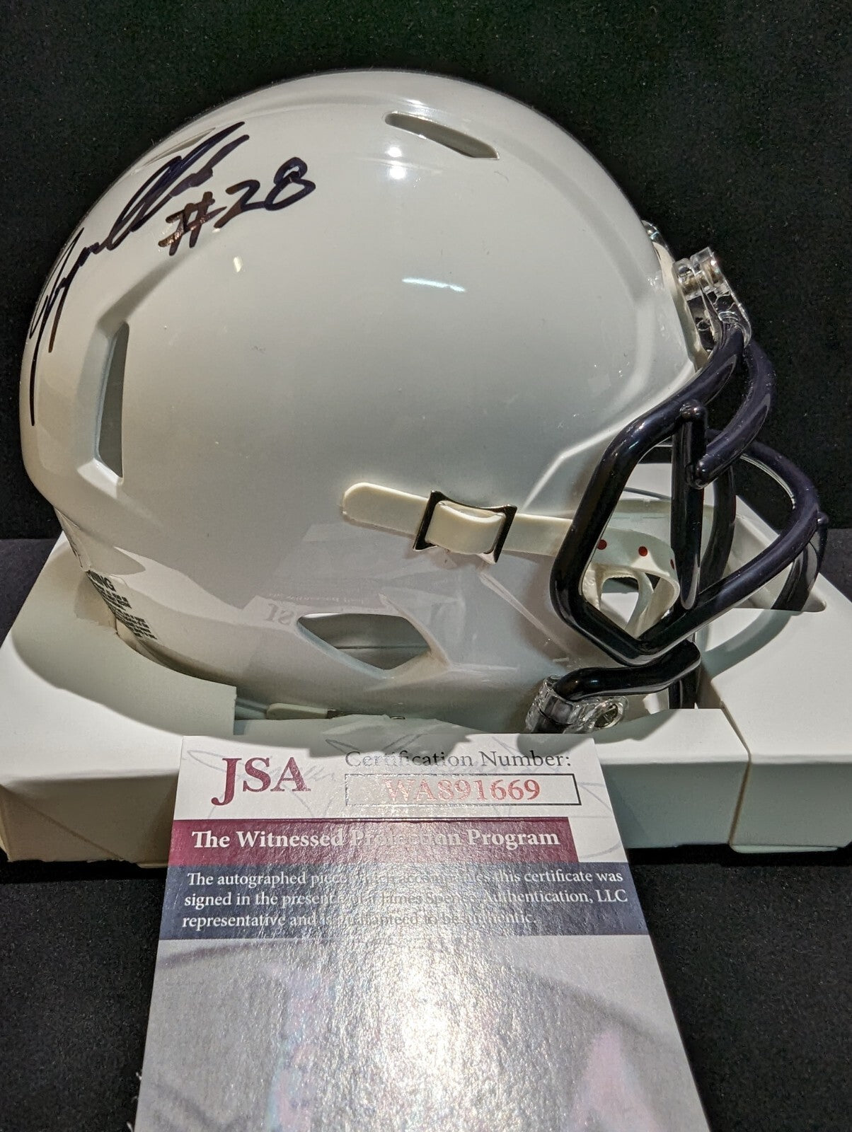 Penn State Autographed Signed Odafe Jayson Oweh Speed Mini Helmet Jsa Coa