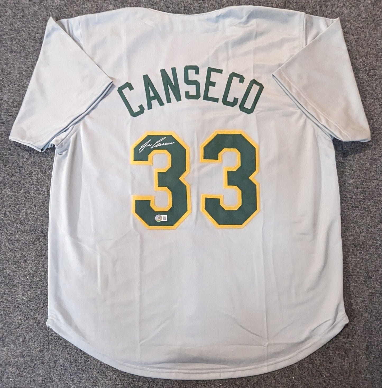 Oakland A's Jose Canseco Autographed Signed Jersey Beckett Holo