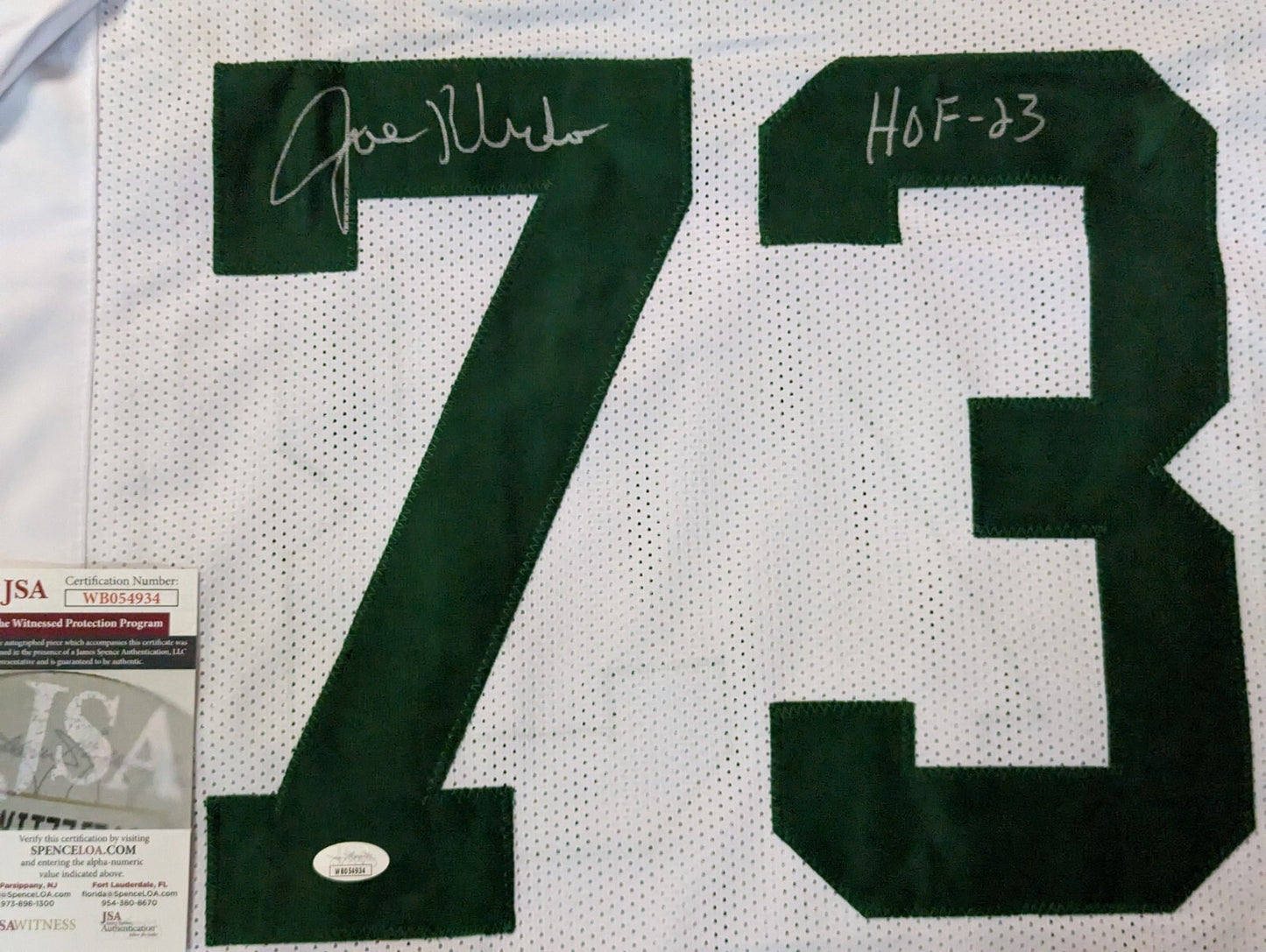 New York Jets Joe Klecko Autographed Signed Inscribed "Hof 23" Jersey Jsa Coa