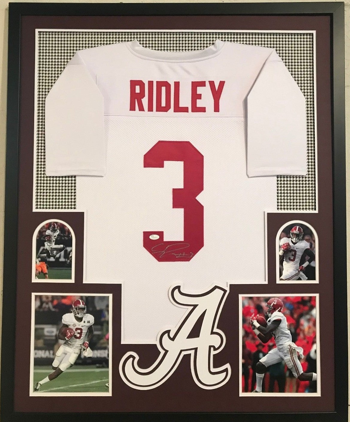 Framed Calvin Ridley Autographed Signed Alabama Crimson Tide Jersey Jsa Coa