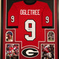 Framed Georgia Bulldogs Alec Ogletree Autographed Signed Jersey Jsa Coa