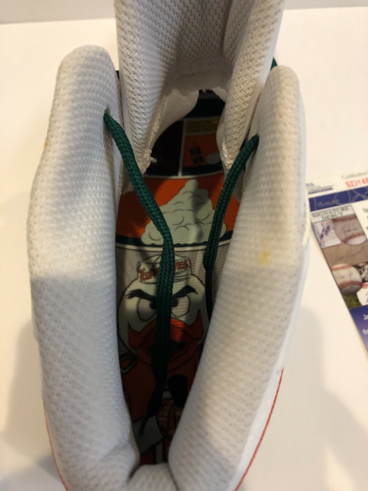 Miami Hurricanes Greg Rousseau Autographed Signed Adidas Cleat Jsa Coa