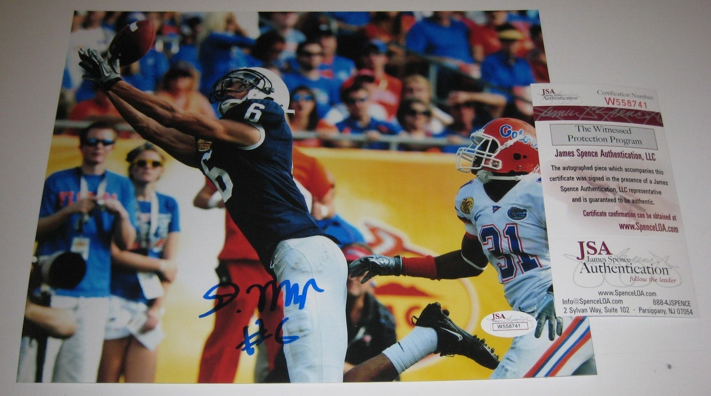 Derek Moye Autographed Signed Penn State 8X10 Photo Jsa  Coa