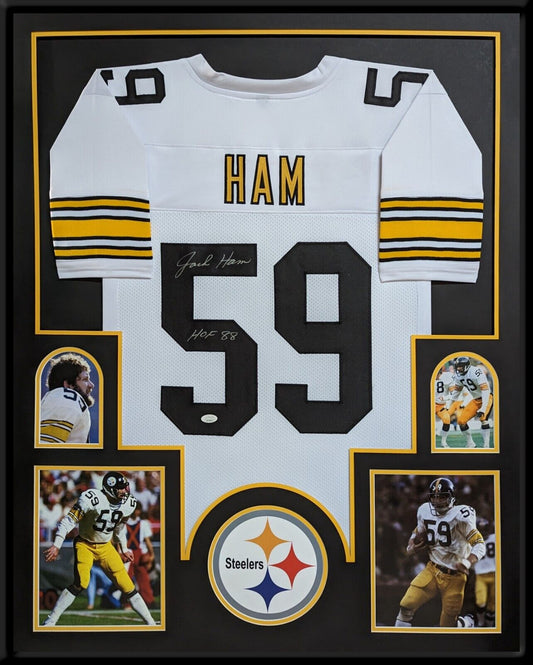 MVP Authentics Framed Jack Ham Autographed Signed Insc Pittsburgh Steelers Jersey Jsa Coa 630 sports jersey framing , jersey framing