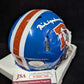 Denver Broncos Rick Upchurch Autographed Inscribed Throwback Mini Helmet Jsa Coa