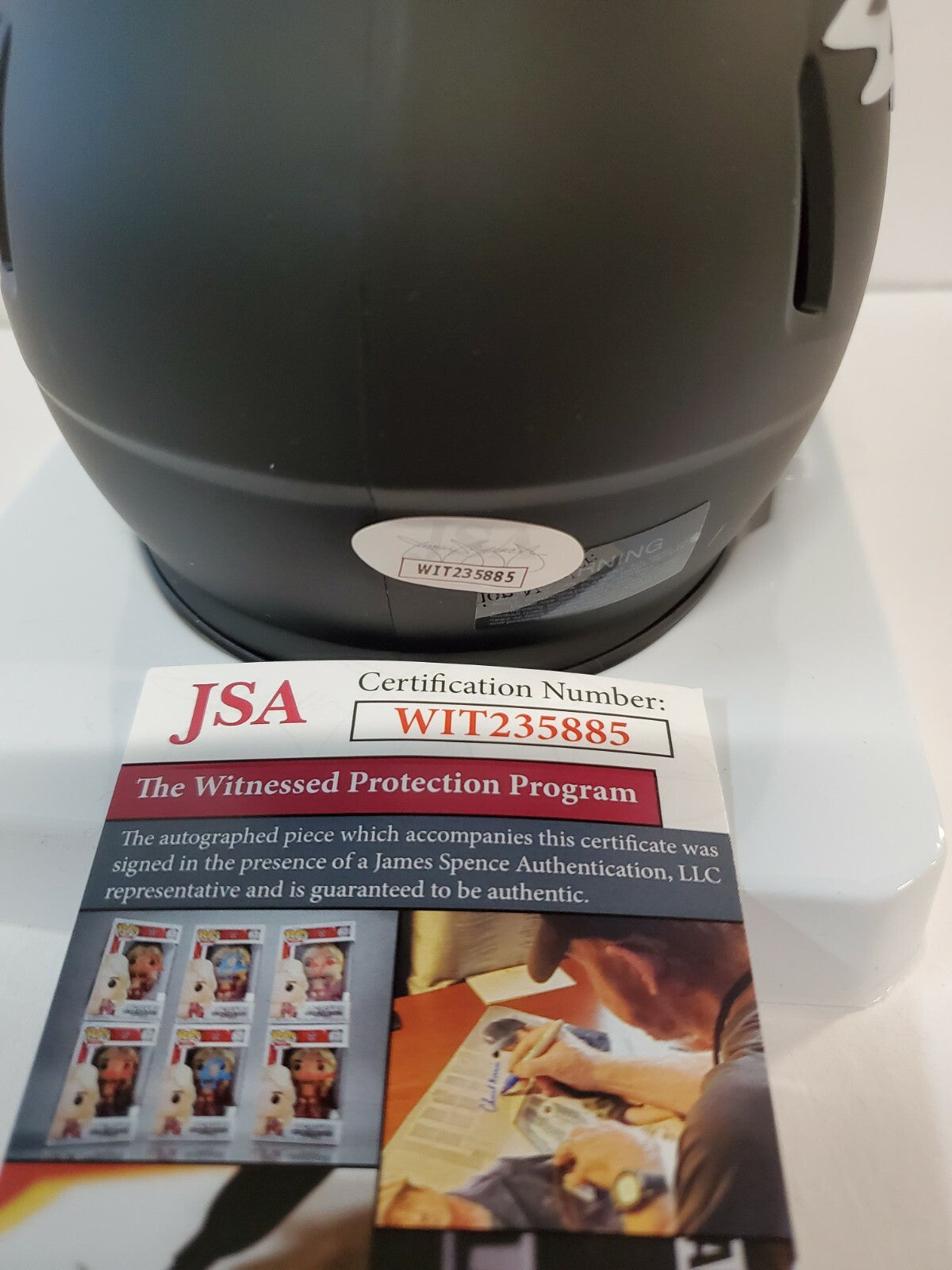 Travis Fulgham Signed Philadelphia Eagles Eclipse Mini Helmet Jsa Coa