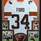 Framed Cleveland Browns Jerome Ford Autographed Signed Jersey Jsa Coa