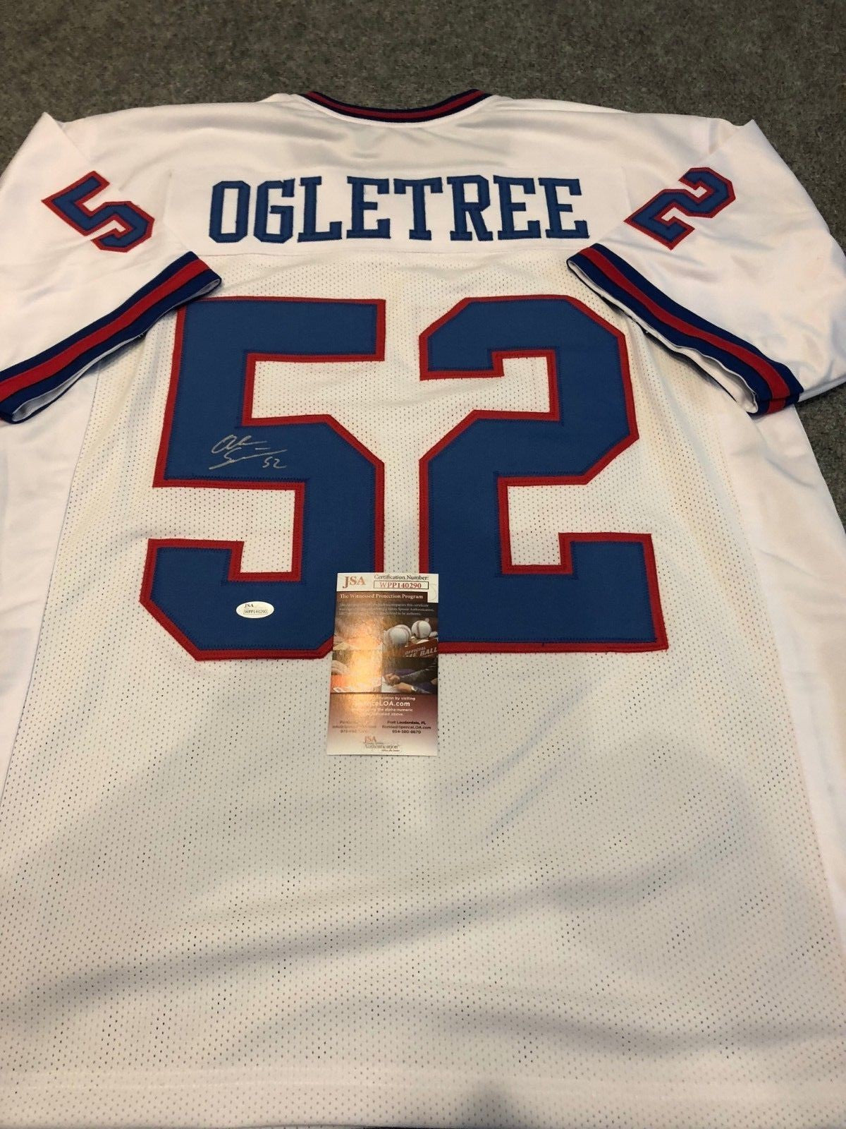N.Y. Giants Alec Ogletree Autographed Signed Jersey Jsa Coa
