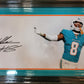 Miami Dolphins Jevon Holland Framed Signed 42X18 Panoramic Photo Jsa Coa