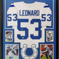 Framed Indianapolis Colts Darius Shaquille Leonard Signed Jersey Jsa Coa