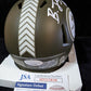 Pittsburgh Steelers Broderick Jones Autographed Salute Mini Helmet Jsa Coa