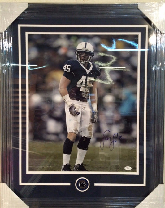 Sean Lee Framed Signed Penn State 16X20 Photo Jsa Coa