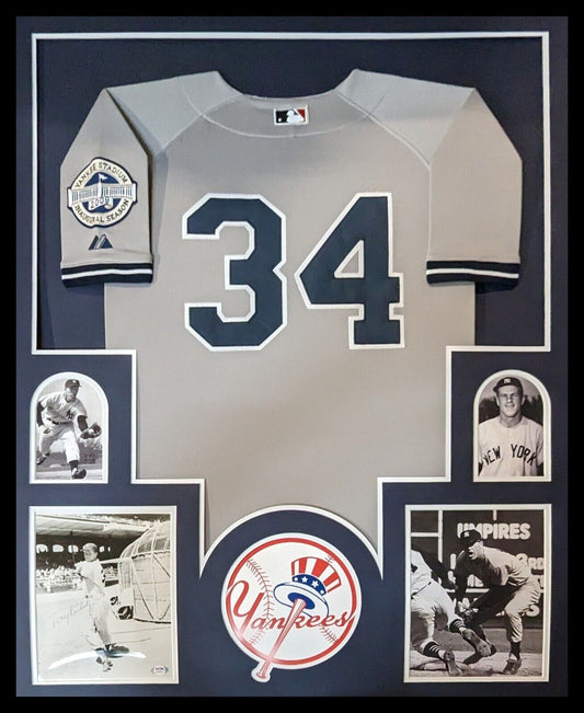 MVP Authentics Framed New York Yankees Tony Kubek Jersey Display With Signed 8X10 270 sports jersey framing , jersey framing