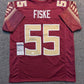 Florida State Seminoles Braden Fiske Autographed Signed Jersey Jsa Coa