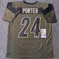 Pittsburgh Steelers Joey Porter Jr Autographed Salute To Service Jersey Jsa Coa