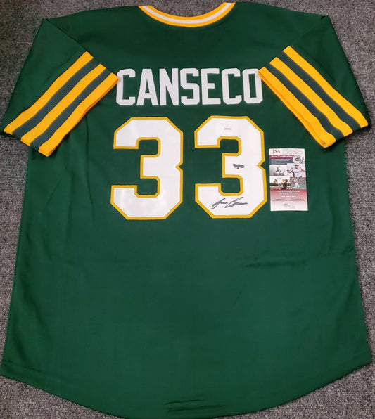 Oakland A's  Jose Canseco Autographed Inscribed "40/40" Jersey Jsa Coa