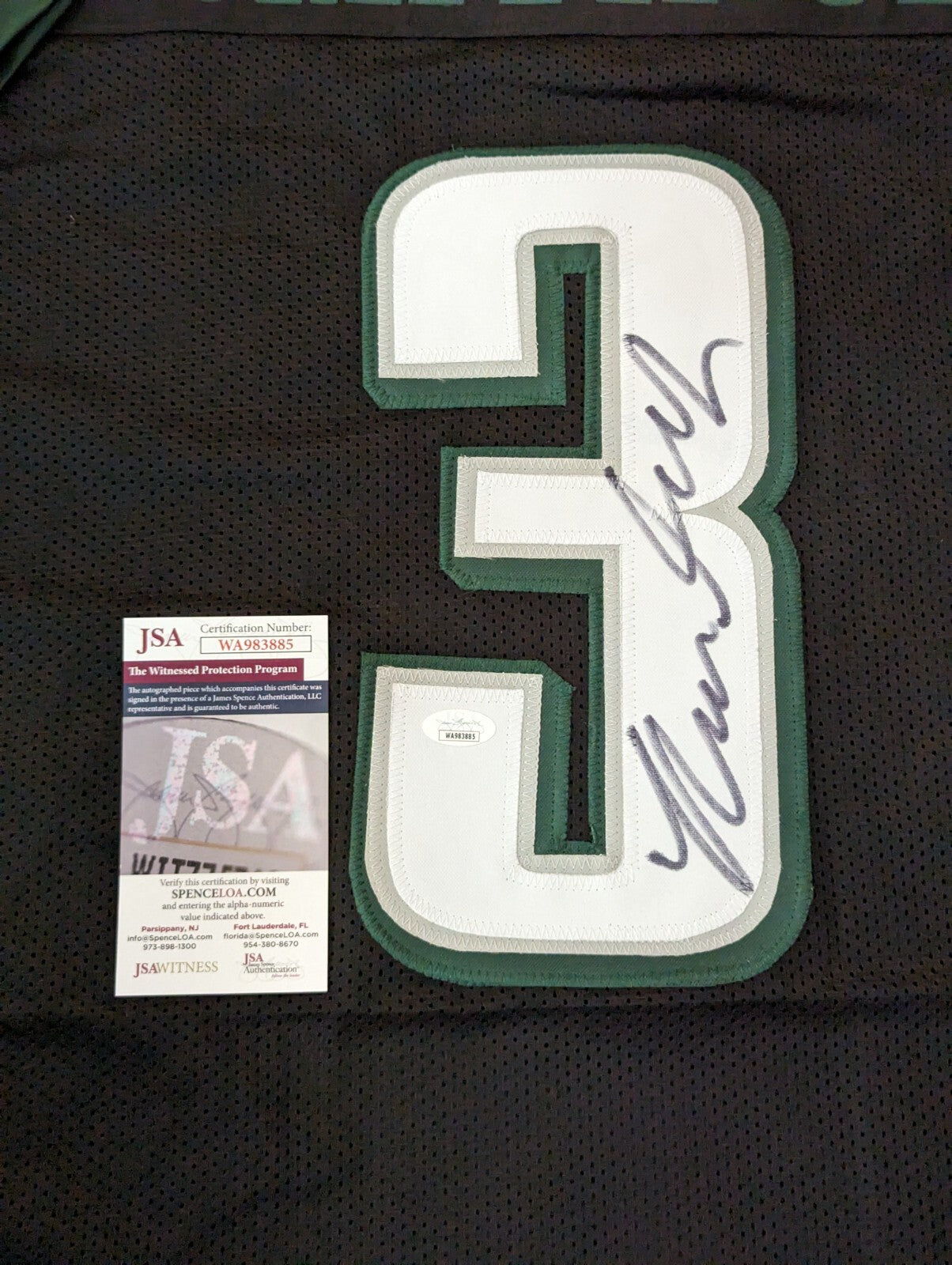 Philadelphia Eagles Nolan Smith Jr Autographed Signed Jersey Jsa Coa