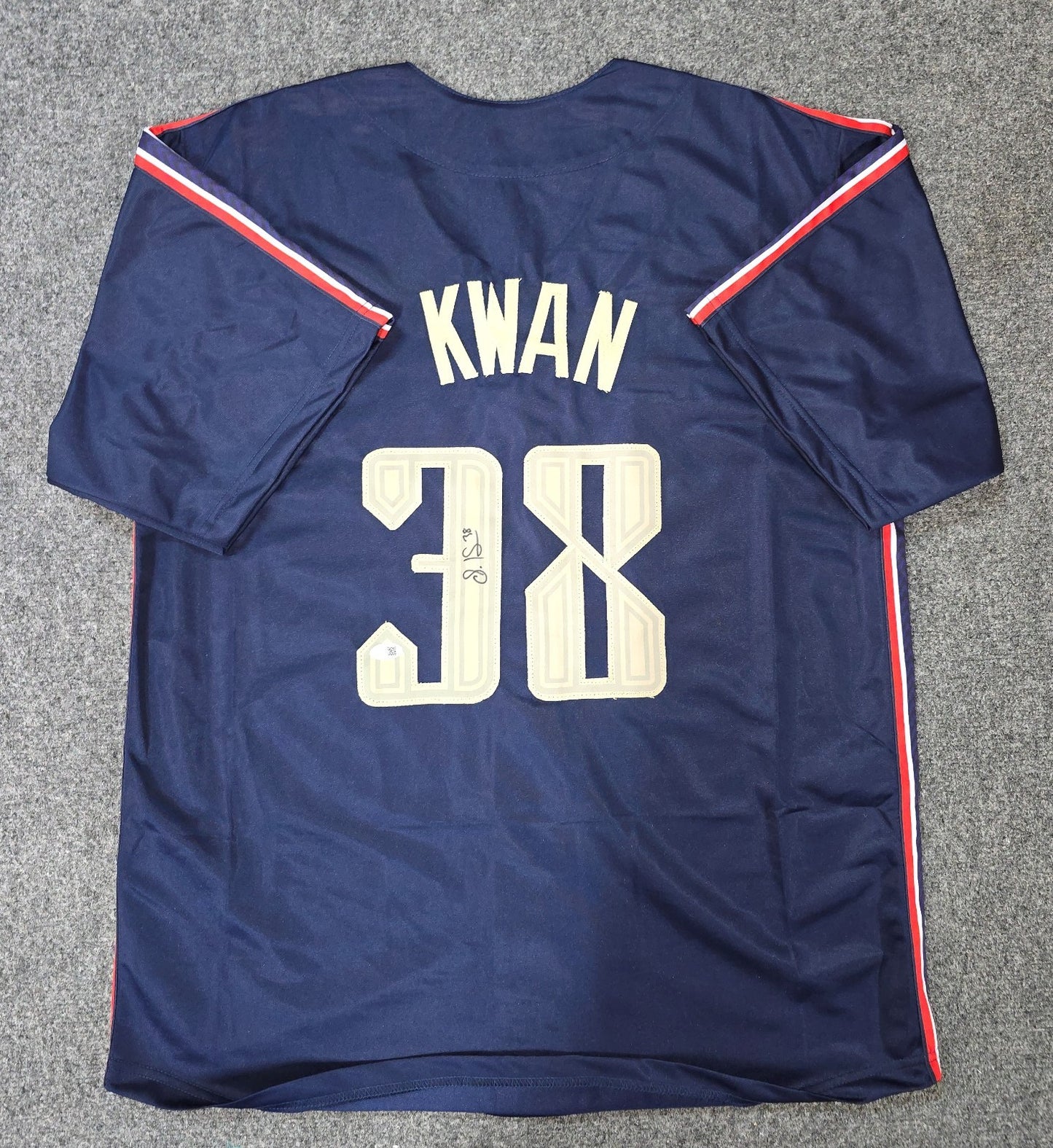 Steven Kwan Autographed Signed Cleveland Guardians Style Custom Jersey Jsa Coa