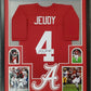 Framed Jerry Jeudy Autographed Signed Alabama Crimson Tide Jersey Jsa Coa