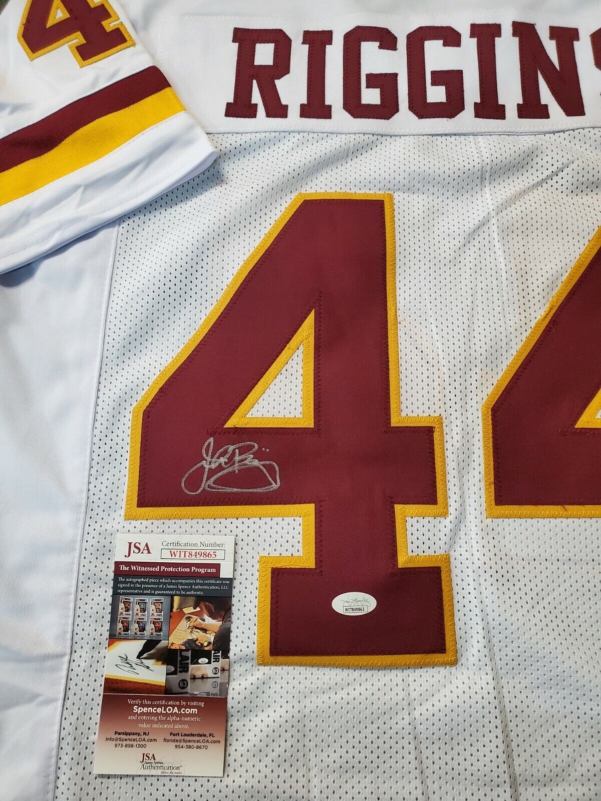 MVP Authentics Washington Football John Riggins Autographed Signed Jersey Jsa Coa 202.50 sports jersey framing , jersey framing