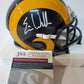 Los Angeles Rams Eric Weddle Signed Throwback Mini Helmet Jsa Coa